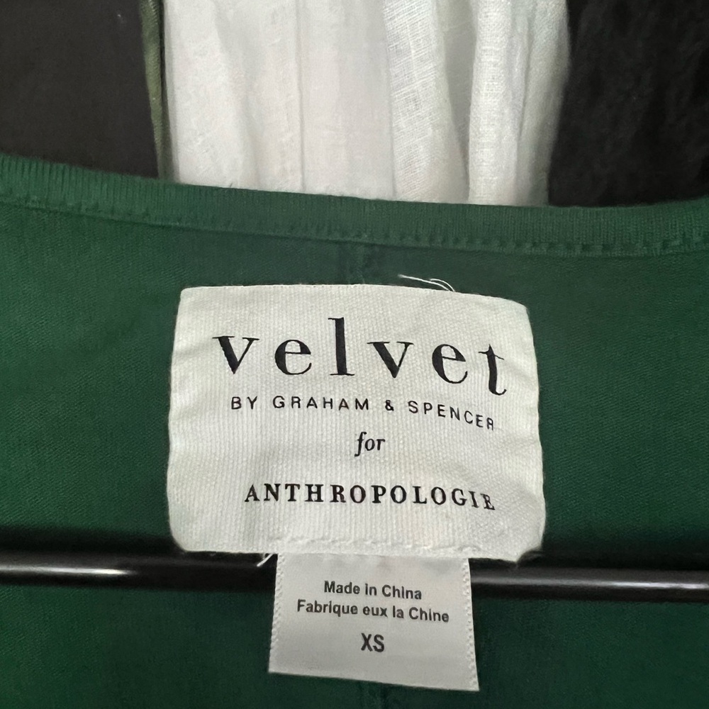 Velvet by Anthro green dress